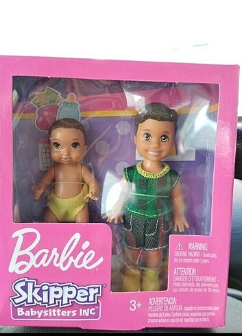 Barbie bebek bakıcılığı kardeşli set oyuncak