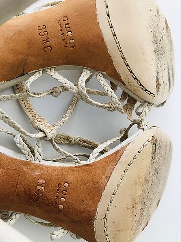 36 Beden beyaz Renk Gucci Topuklu Sandalet