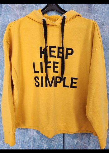 m Beden sarı Renk BEYMEN Clup Kapüşonlu Erkek Sweatshirt
