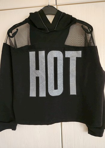 m Beden VİADELLEROSE kadın sweatshirt kapşonlu