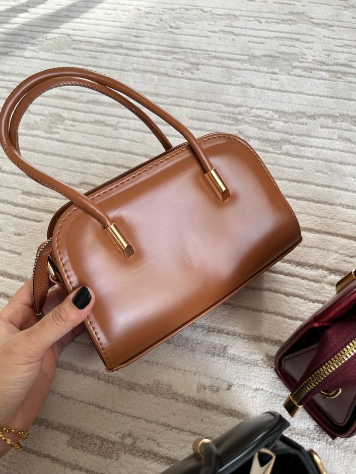 Modern Klasik Kadın Deri Çanta - Görsel 5