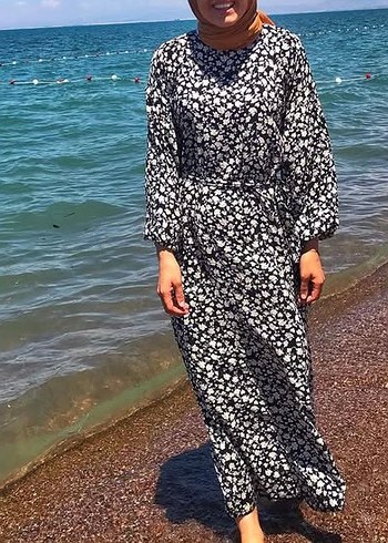 Suud Collection Ceylan Otantik çiçekli elbise