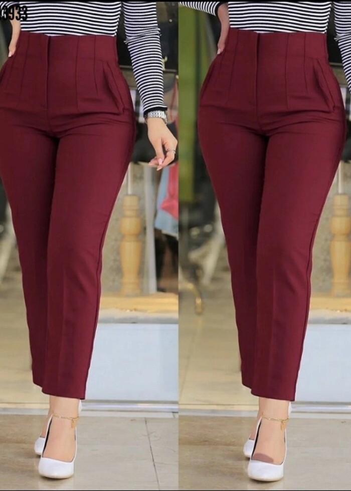 Atlas kumaş pantolon  - Görsel 2