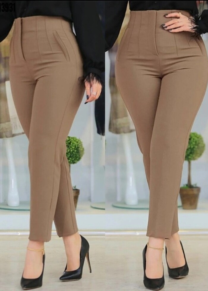 Atlas kumaş pantolon  - Görsel 3