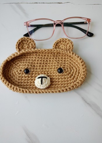 Renkli Kahverengi Örgü Kedi Aksesuarı - Görsel 5