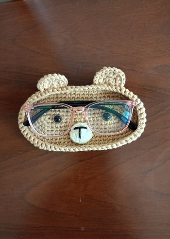 Renkli Kahverengi Örgü Kedi Aksesuarı - Görsel 8