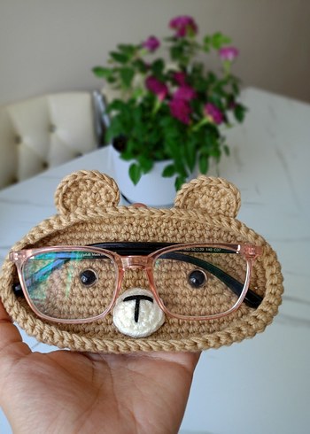 Renkli Kahverengi Örgü Kedi Aksesuarı - Görsel 7