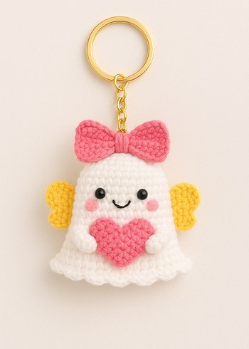 Pembe Fiyonk ve Kalp Detaylı Peluş Oyuncak - Görsel 7