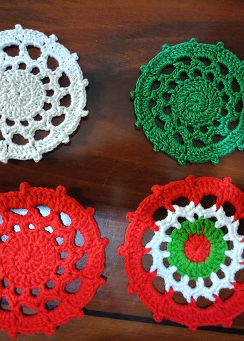 Renkli Bohem El Örgüsü Dekoratif Motifler - Görsel 5