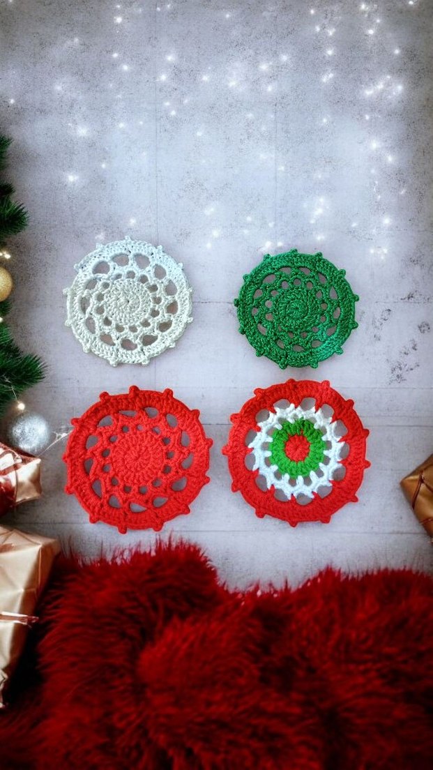 Renkli Bohem El Örgüsü Dekoratif Motifler - Görsel 4