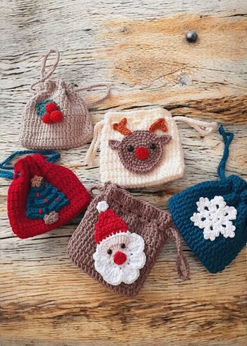 Bohem Tarzı Örgü Yılbaşı Çantaları - Görsel 7