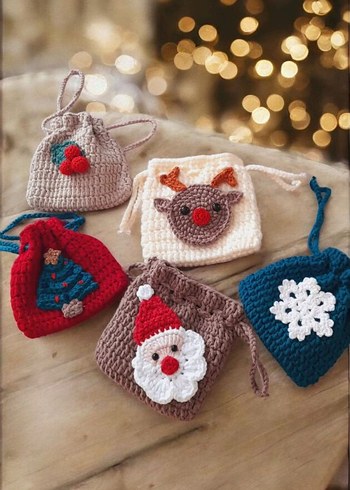 Bohem Tarzı Örgü Yılbaşı Çantaları - Görsel 6