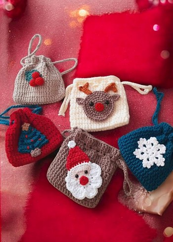Bohem Tarzı Örgü Yılbaşı Çantaları - Görsel 2