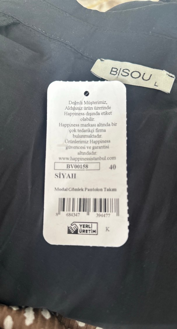 Gri Kadın Salaş Modal Kumaş Alt Üst Takım - Görsel 3