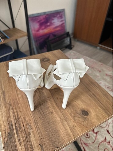 Nikah Ayakkabısı Fiyonklu Stiletto - Görsel 3