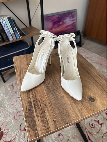 Nikah Ayakkabısı Fiyonklu Stiletto - Görsel 2