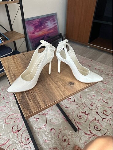 Nikah Ayakkabısı Fiyonklu Stiletto - Görsel 4