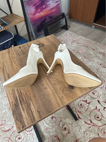 Nikah Ayakkabısı Fiyonklu Stiletto - Görsel 5