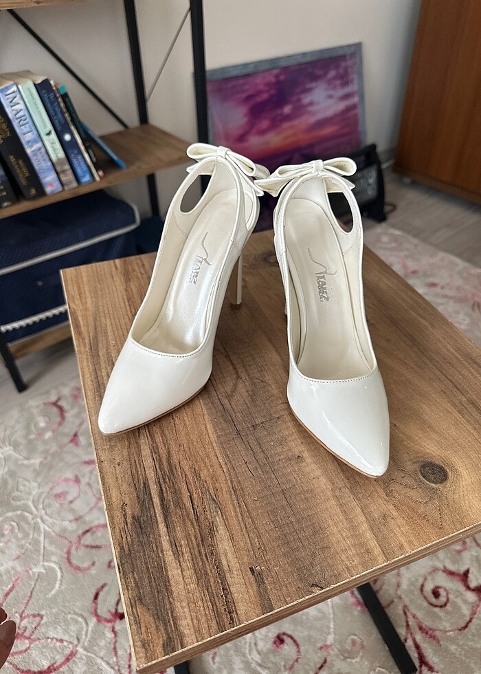 Nikah Ayakkabısı Fiyonklu Stiletto - Görsel 2