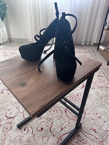 Platform Süet Topuklu Ayakkabı - Görsel 5