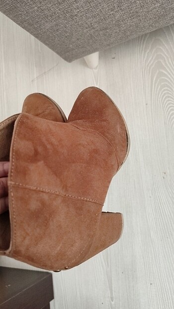 36 Beden kahverengi Renk Taba şık bot 7 cm topuk