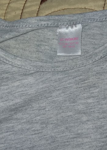 11-12 Yaş Beden Kız Çocuk Gri Polar Pijama Takımı
