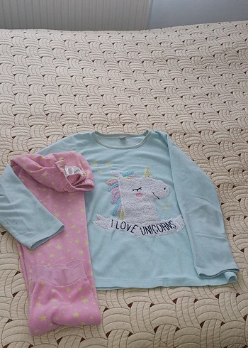 LC Waikiki Kız Çocuk Unicorn Desenli Pijama Takımı
