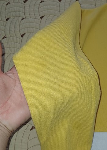 11-12 Yaş Beden Sarı Baskılı kız cocuk Oversize Sweatshirt