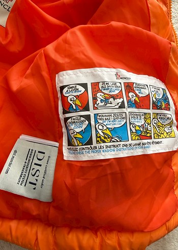 Kaz Tüyü Turuncu Kapüşonlu Erkek Çocuk Mont - Görsel 5