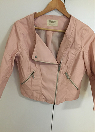 Bershka Suni deri pudra ceket