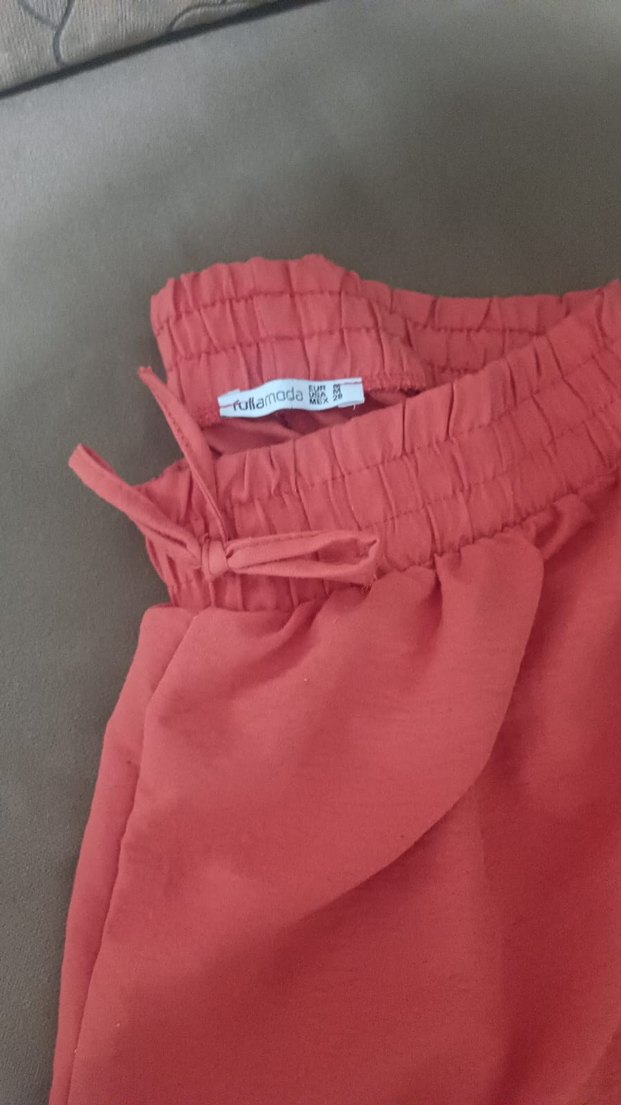 Pembe Salaş Kadın Kumaş Pantolon - Görsel 2