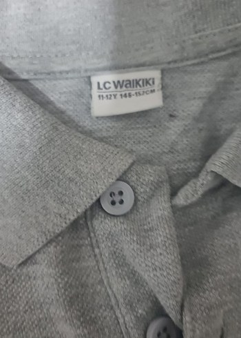 Erkek Gri Kısa Kollu Polo Tişört - Görsel 3