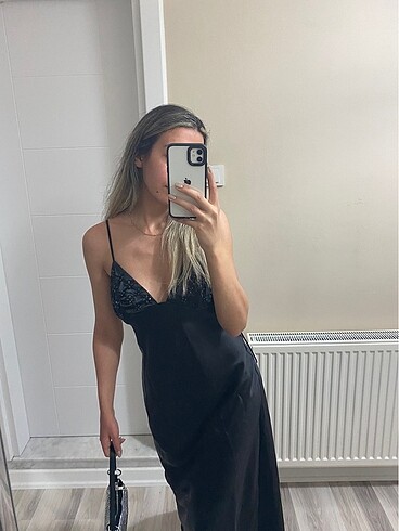 s Beden Zara Taşlı Elbise