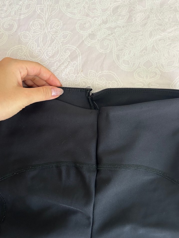 Siyah Spor Şort, Esnek, Midi Boy - Görsel 2