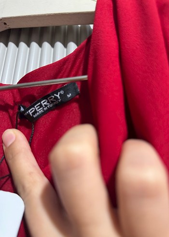 Kırmızı Drapeli Midi Kadın Tulum - Görsel 5