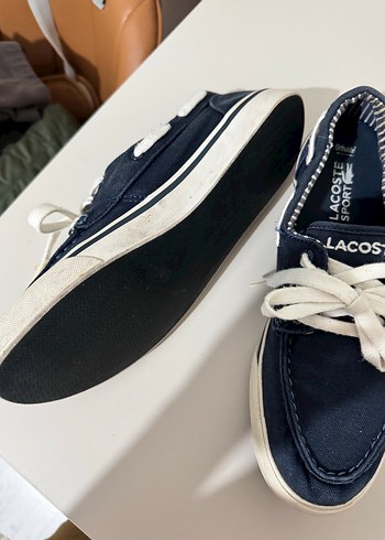 Orjinal Lacoste Mavi Bağcıklı Kadın Spor Ayakkabı - Görsel 3