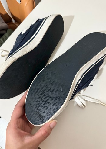 Orjinal Lacoste Mavi Bağcıklı Kadın Spor Ayakkabı - Görsel 4