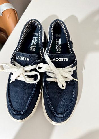 Orjinal Lacoste Mavi Bağcıklı Kadın Spor Ayakkabı - Görsel 6