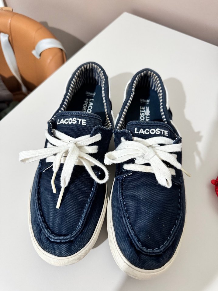 Orjinal Lacoste Mavi Bağcıklı Kadın Spor Ayakkabı - Görsel 2