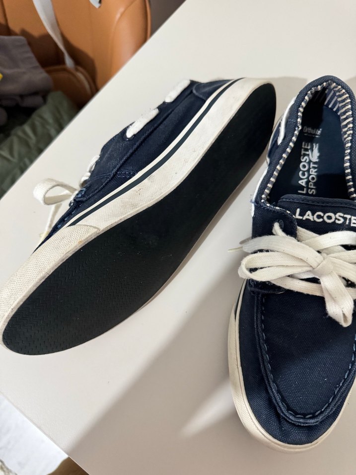 Orjinal Lacoste Mavi Bağcıklı Kadın Spor Ayakkabı - Görsel 3