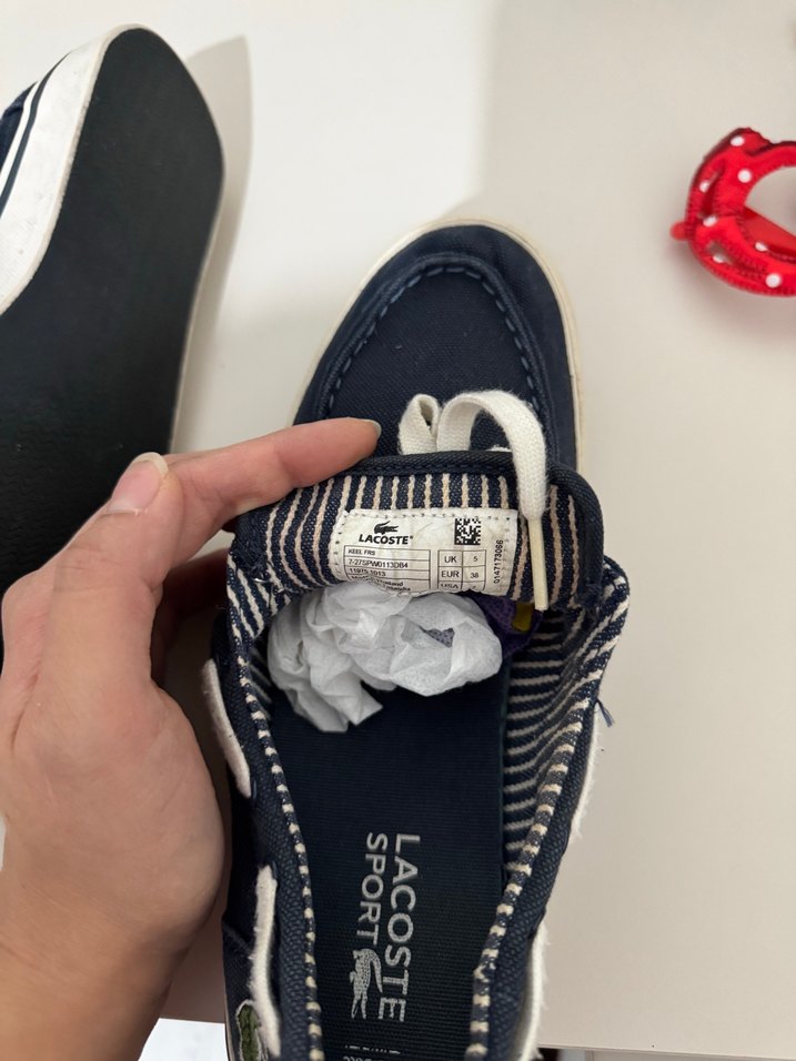 Orjinal Lacoste Mavi Bağcıklı Kadın Spor Ayakkabı - Görsel 5