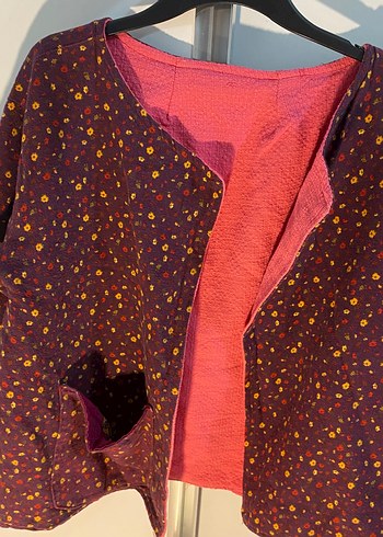 universal Beden mor Renk Bohem Vintage Ceket