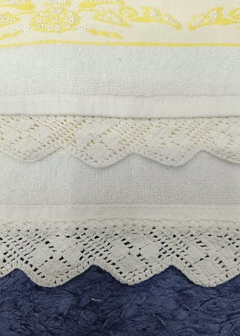 iki adet danteli havlu - Görsel 8