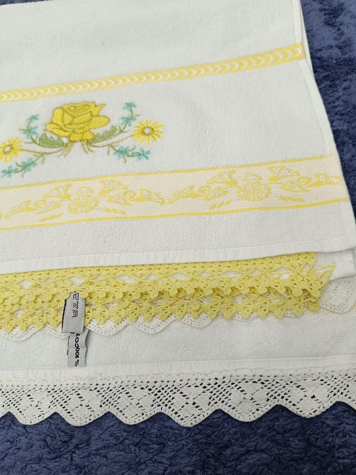 iki adet danteli havlu - Görsel 3