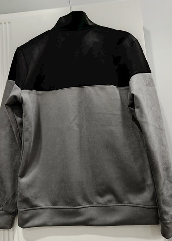 Erkek Gri Yarım Fermuarlı Sweatshirt - Görsel 5