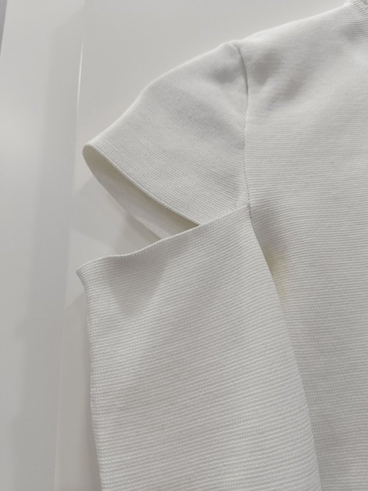 Beyaz Yarım Balıkçı Yaka Kadın Kazak - Görsel 2