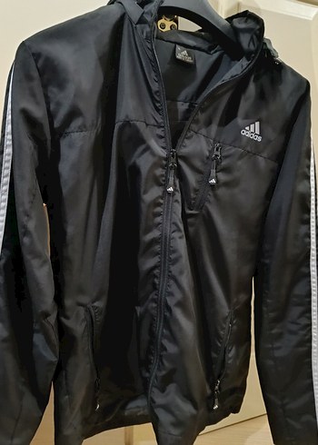 Erkek Siyah Spor Fermuarlı Yağmurluk - Görsel 3