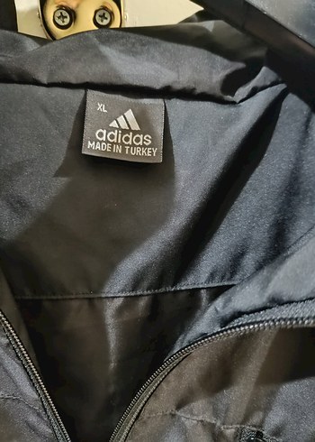 Adidas Siyah Fermuarlı Erkek Yağmurluk - Görsel 8