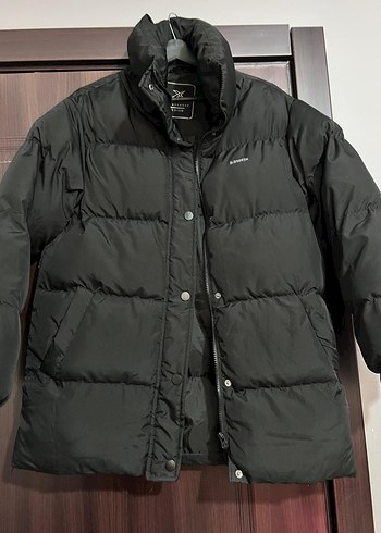 Düğmeli Siyah Kadın Kışlık Mont - Görsel 2