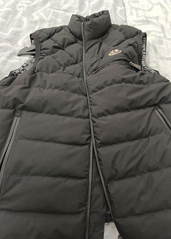 Siyah Fermuarlı Dik Yaka Erkek Yelek - Görsel 4